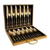 A Retro relief Western steak knife, fork and spoon 6-person set of tableware, Amazon stainless steel Tableware 24-piece set details Picture